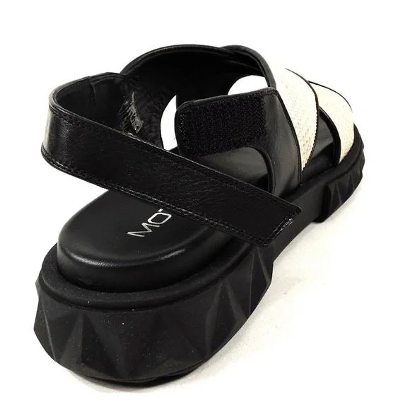 MOT-CLe 🇮🇹 WOMEN'S LEATHER SUMMER FLATS SANDALS - Picture 5 of 7